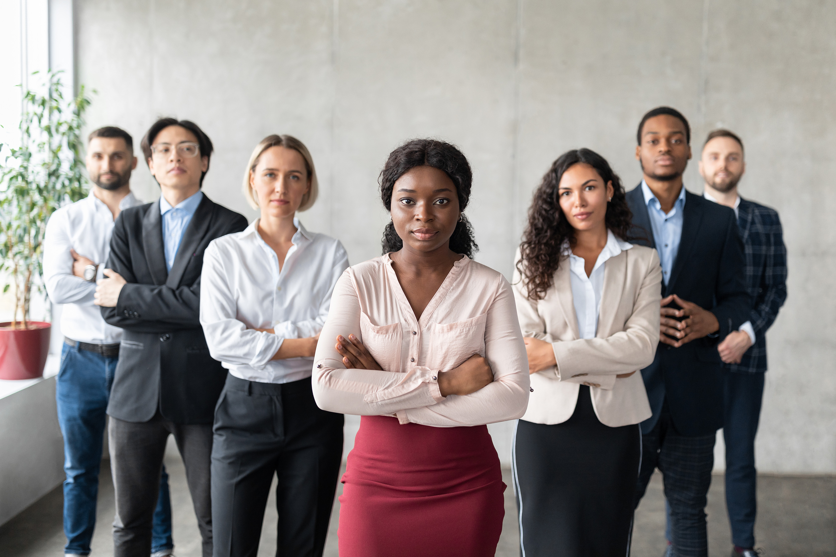 A diverse group of business leaders