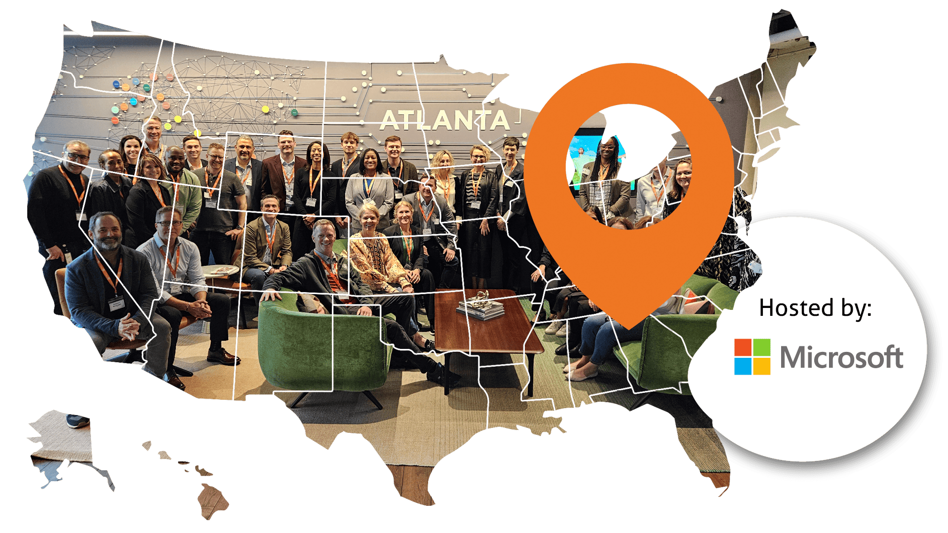 A group photo at iVentiv's Learning Futures Atlanta event in 2025