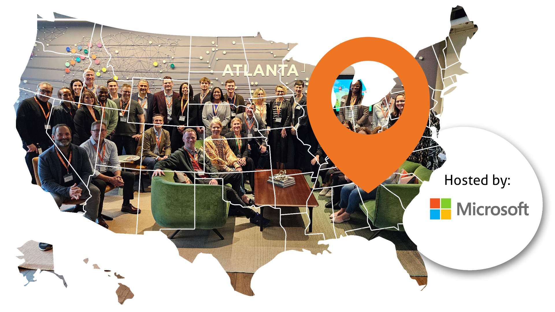 A group photo at iVentiv's Learning Futures Atlanta event in 2025