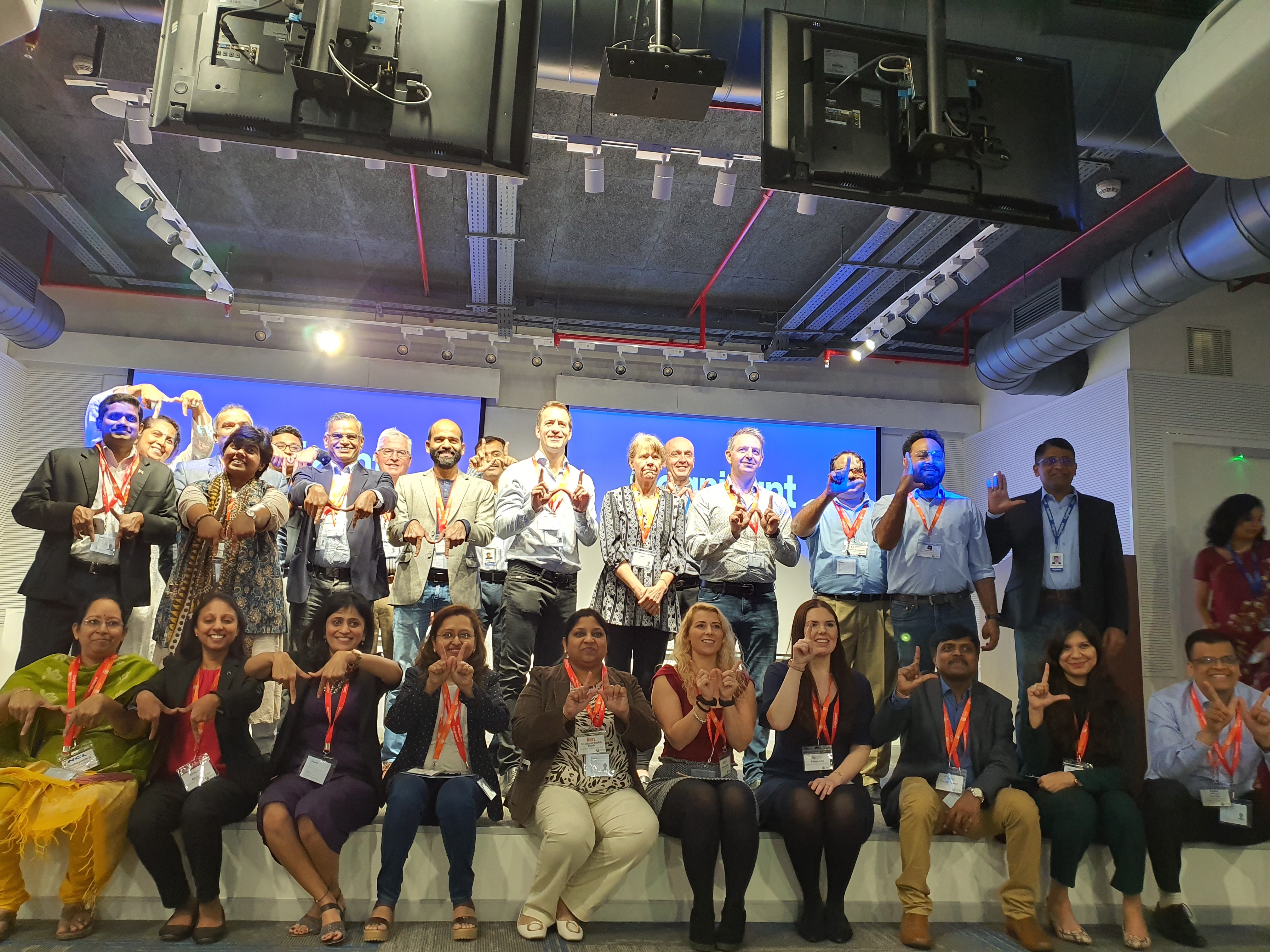 A group photo at Learning Futures India, 2019