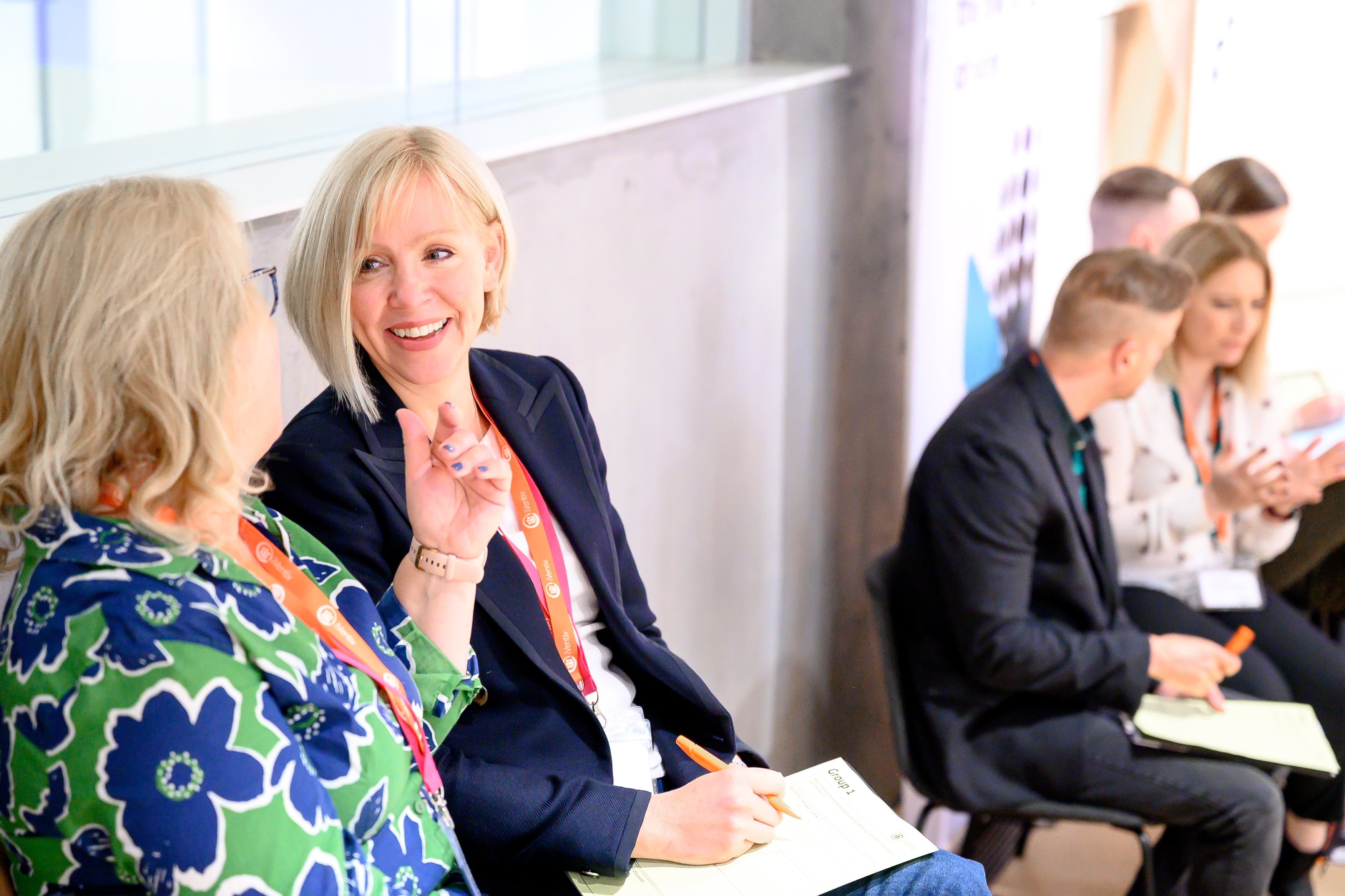 Delegates in conversation at an iVentiv event in London
