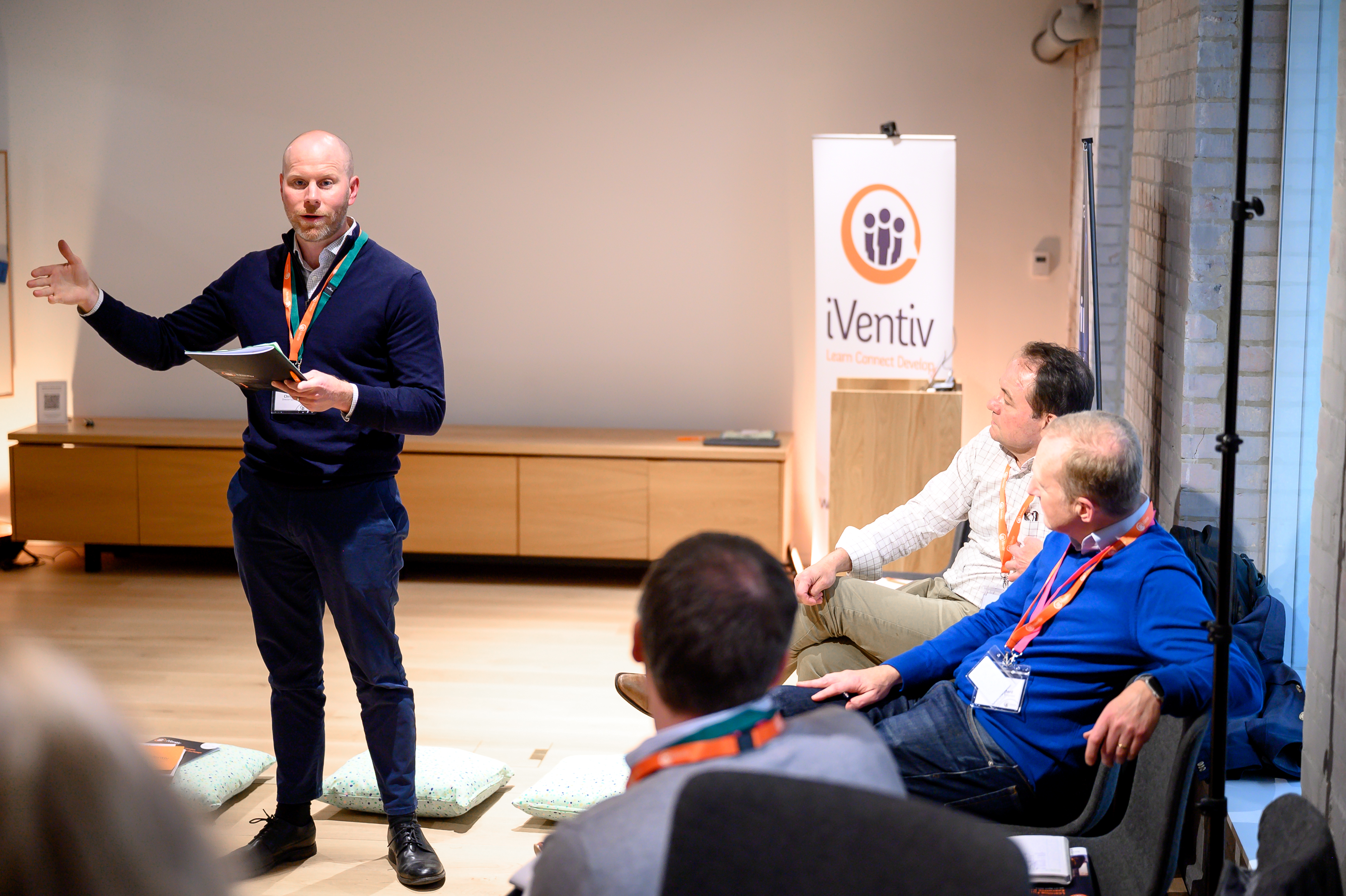 Participants sharing insights at an iVentiv event in London